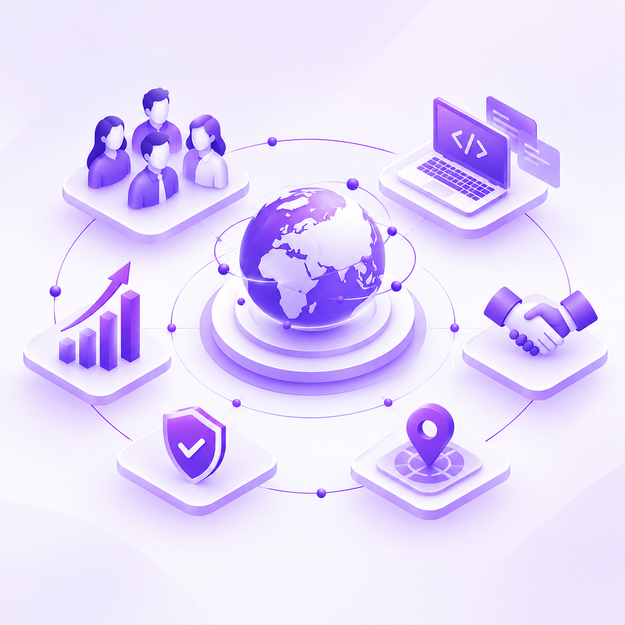 How Bcallvn works — one connected team across products, growth, data and service platforms